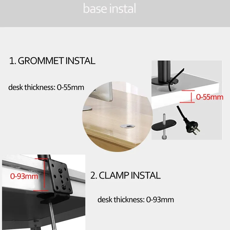 Dual Monitor Mount Arm Stand 6