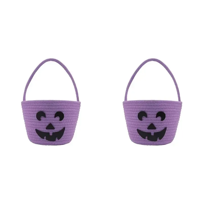 Halloween Pumpkin Candy Bucket Basket 1