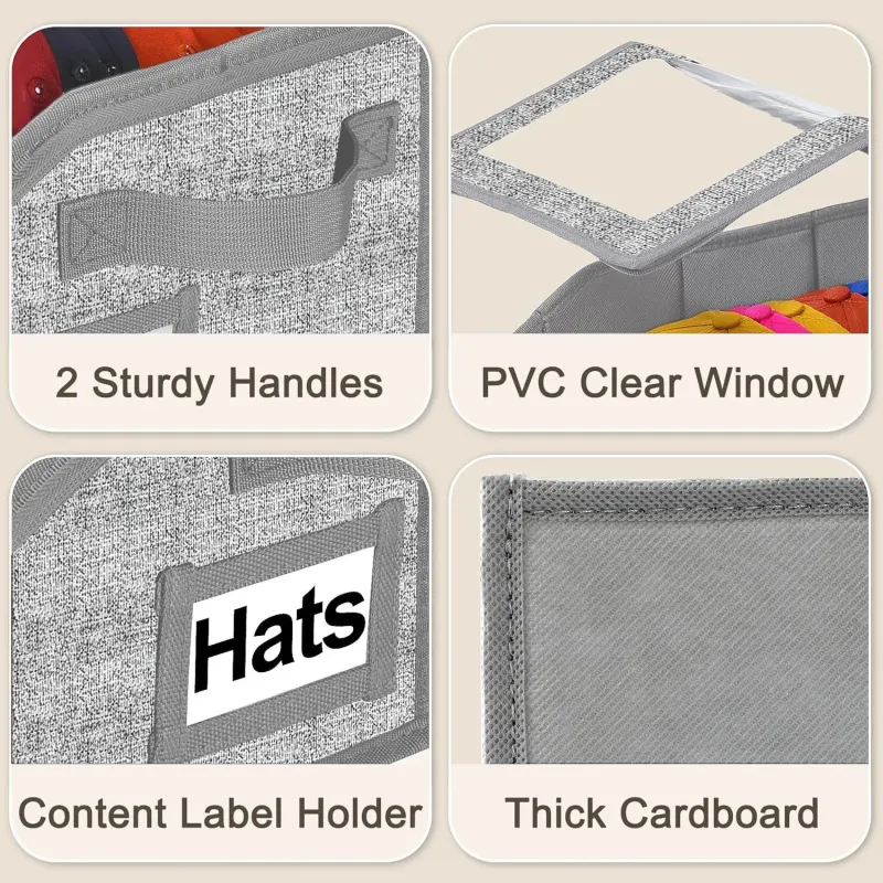 Stackable Cap Organizer Boxes 4