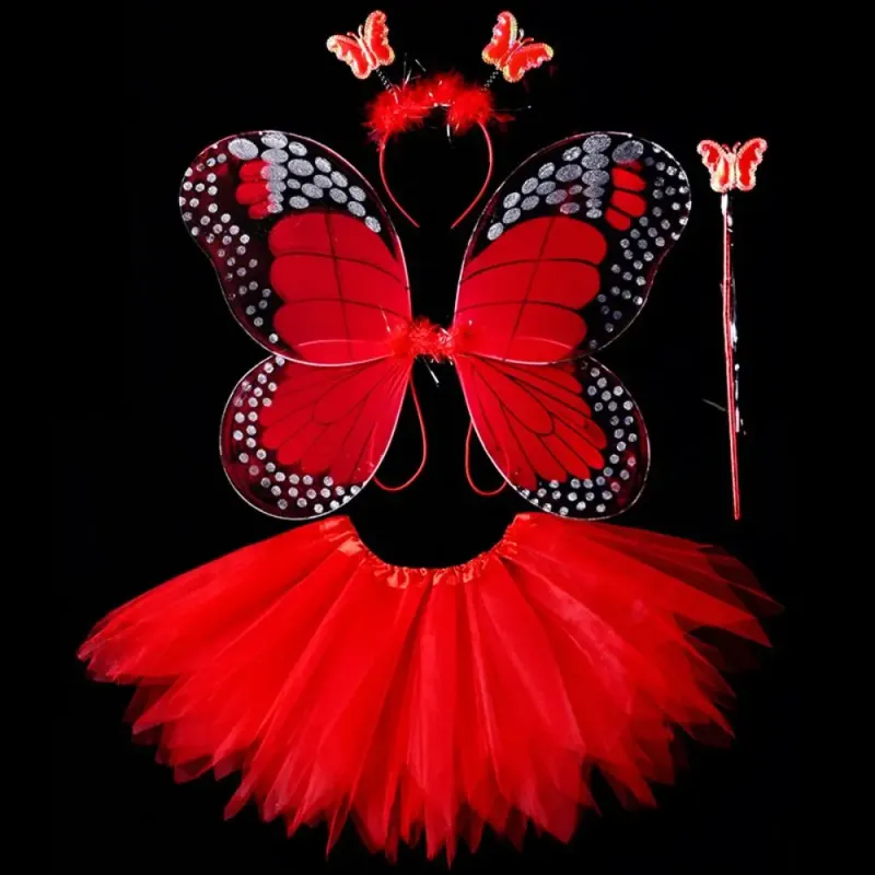 Fairy Princess Costume Set with Wings 1