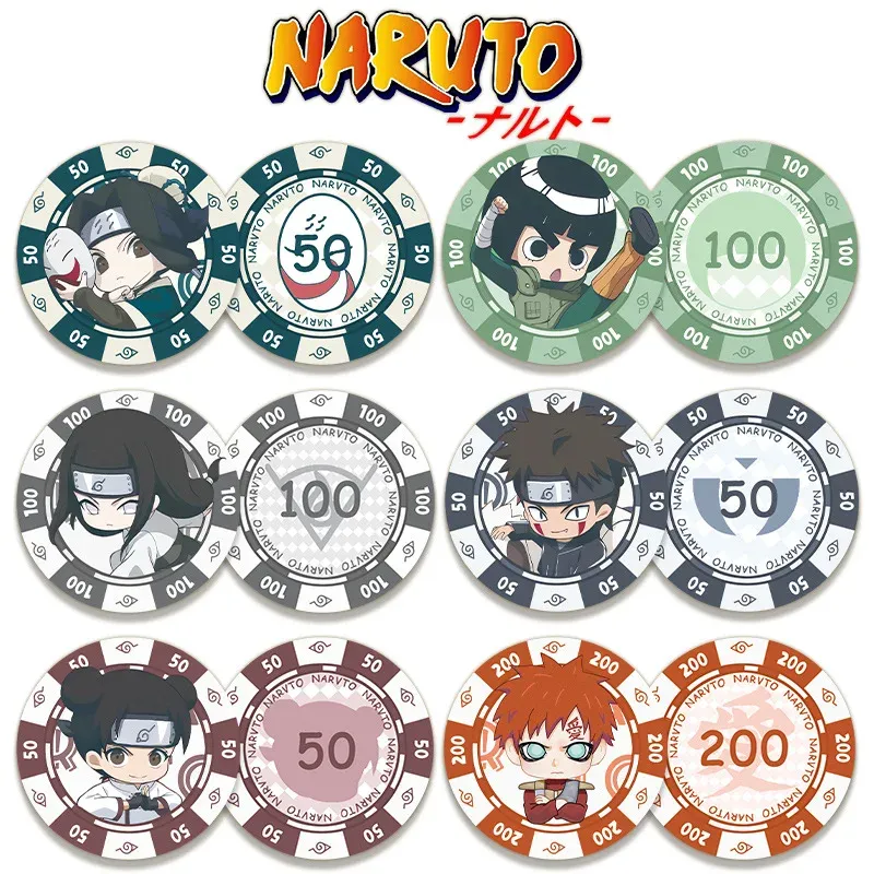 Naruto Acrylic Poker Chips Set 4