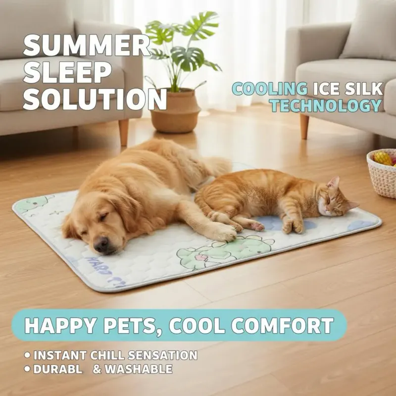 Summer Cooling Ice Blanket for Pets 3