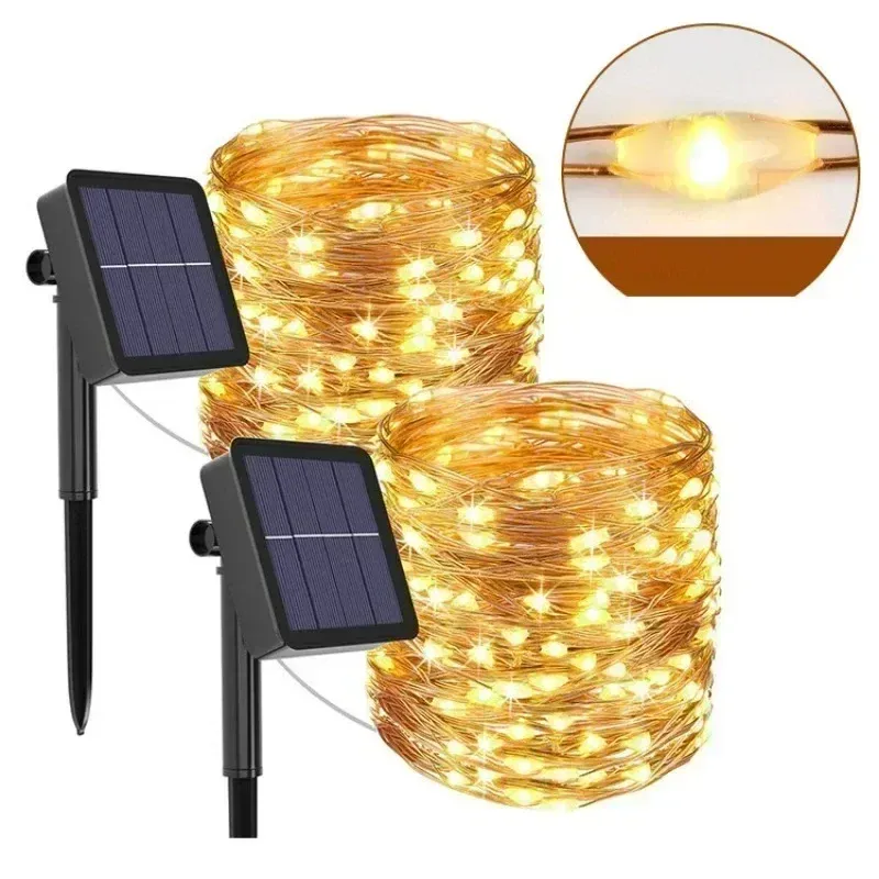 Solar LED Fairy Lights - Outdoor Waterproof 2