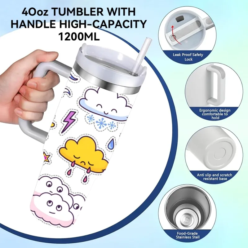 Weather Cartoon Vacuum Flask 40oz 6