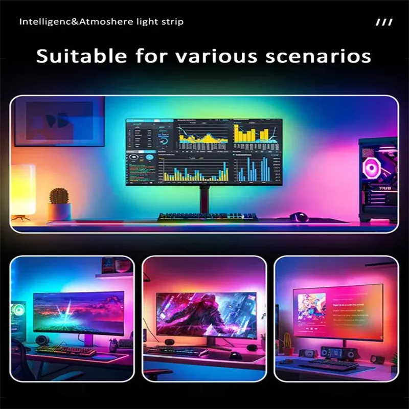 RGBIC USB LED Monitor Backlight 6