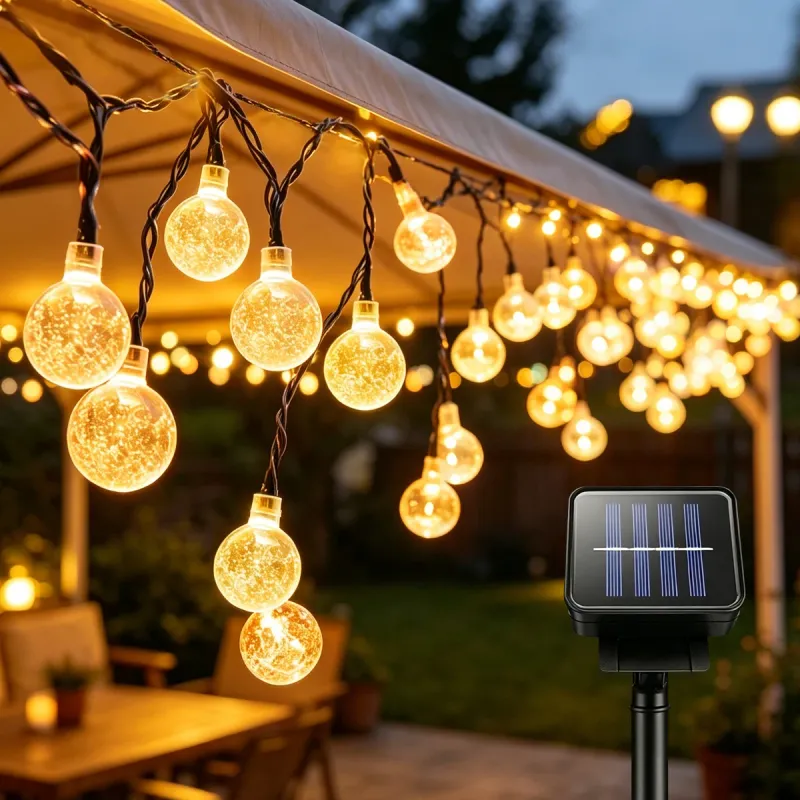 Solar Crystal Globe Fairy Lights 1