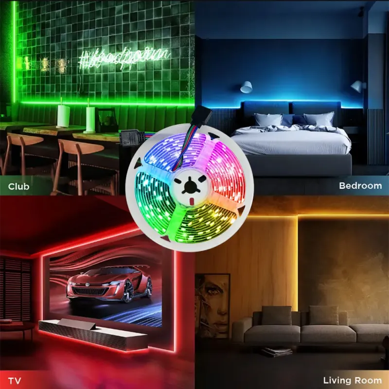 5M USB RGB LED Strip with Bluetooth App 6