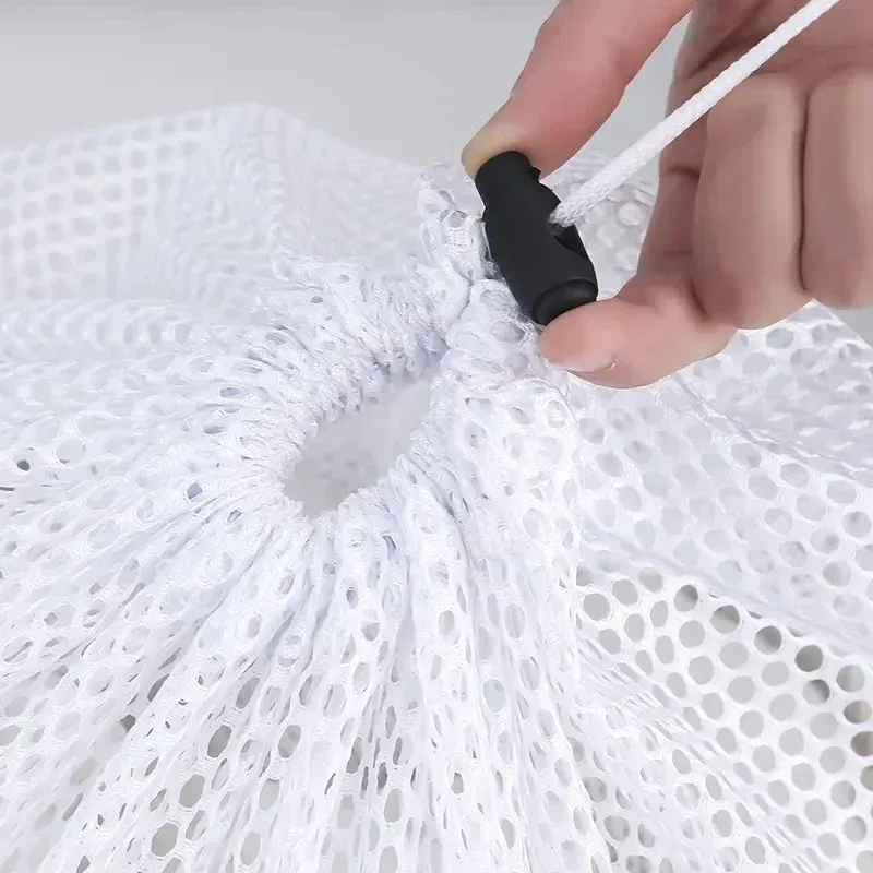 Drawstring Mesh Laundry Wash Bags 5