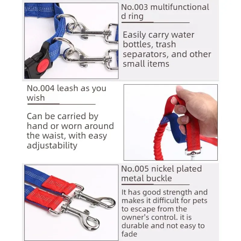 Hands-Free Adjustable Dog Leash Waist Belt 3