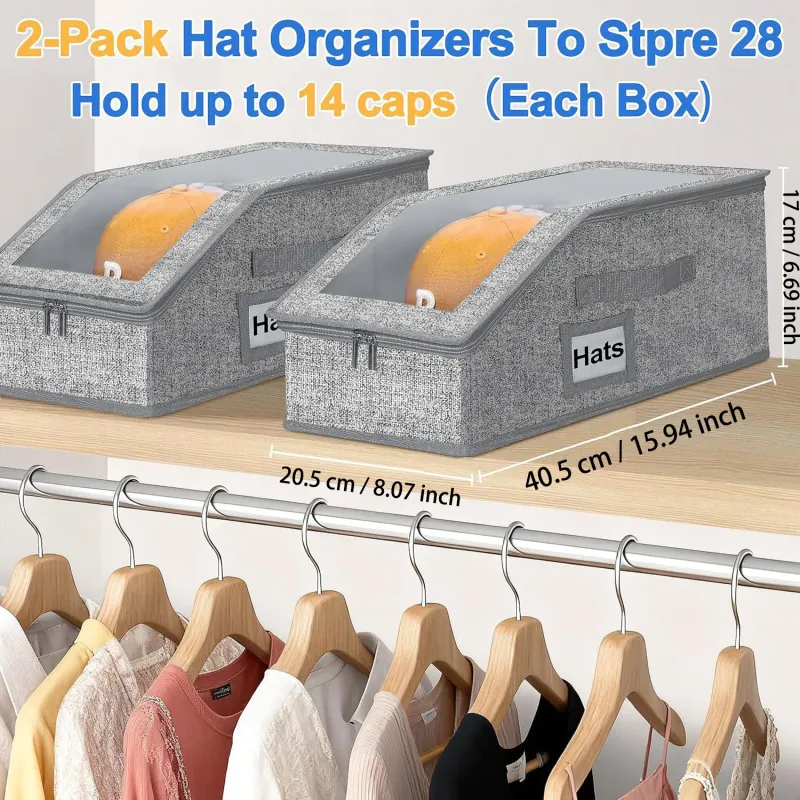 Stackable Cap Organizer Boxes 3
