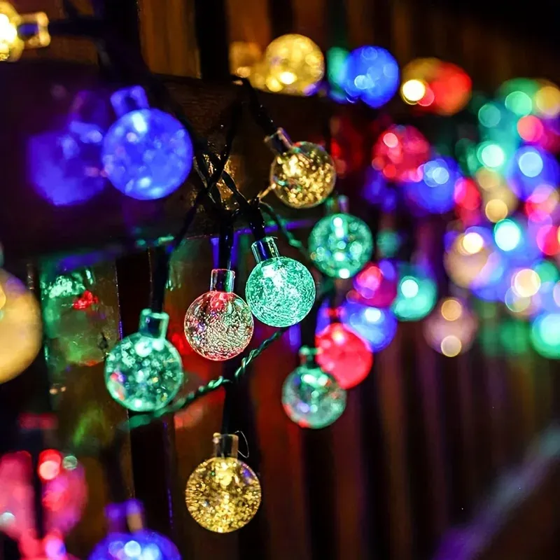 Solar Bubble Ball String Lights 6
