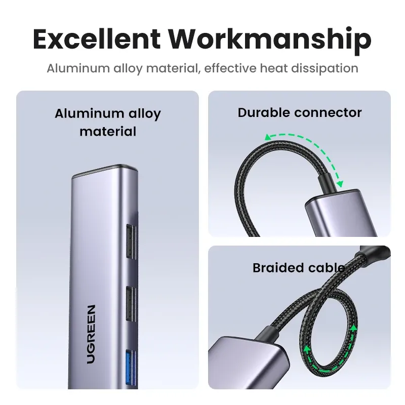 UGREEN USB C Hub HDMI 4K PD Adapter 6