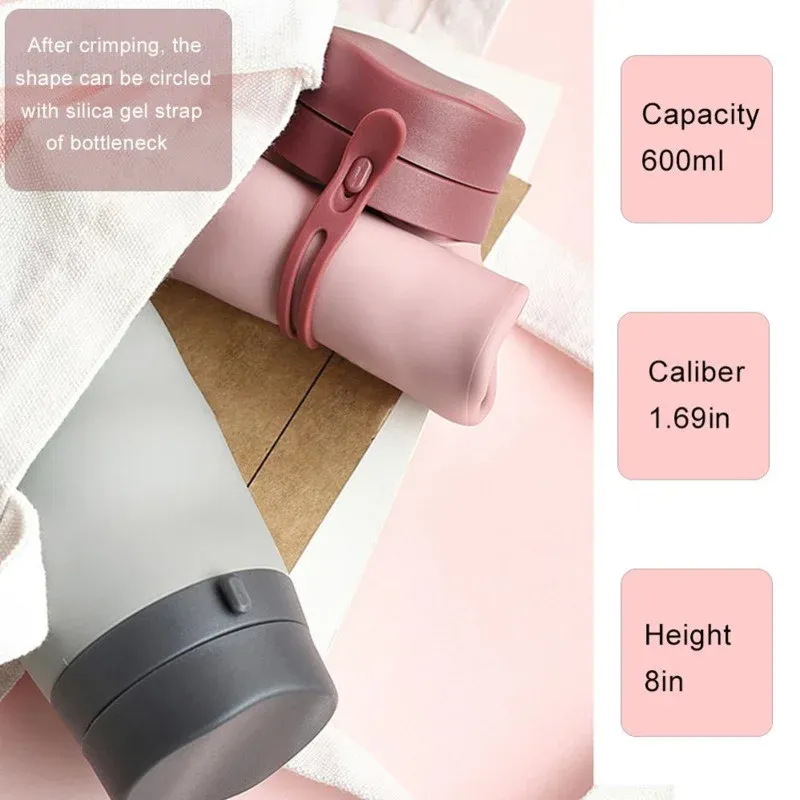 600ml Collapsible Water Bottle 3