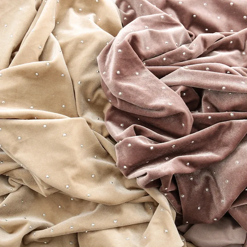 Christmas Velvet Knitted Fabric 150x45cm 4