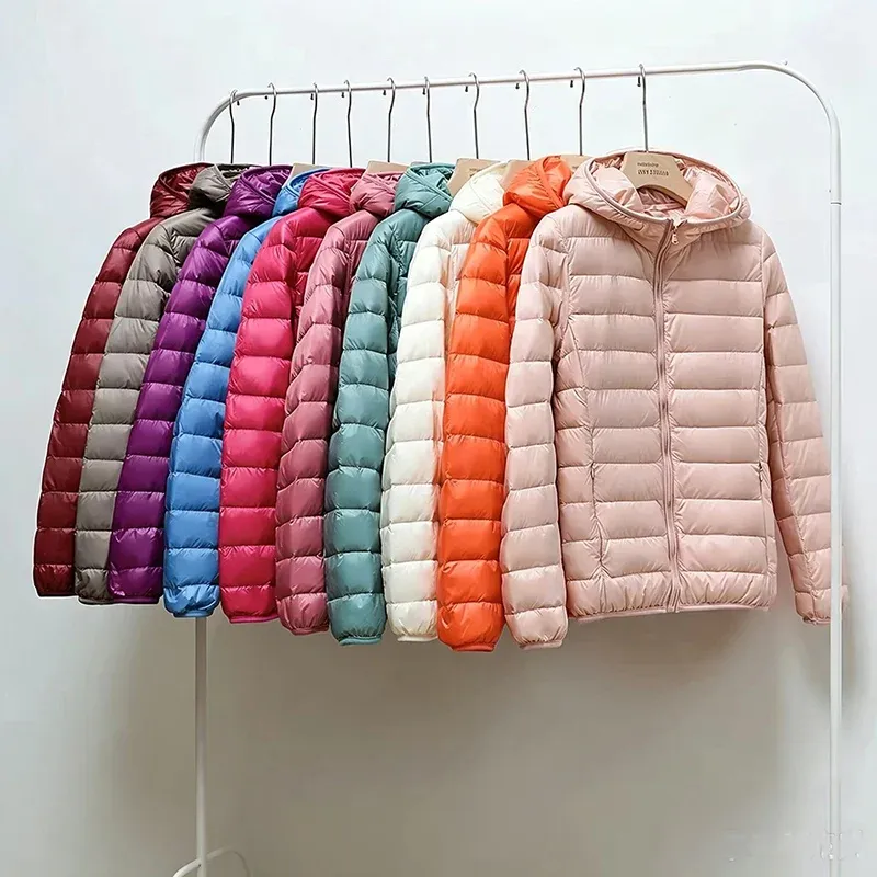 Women's White Duck Down Puffer Jacket 2
