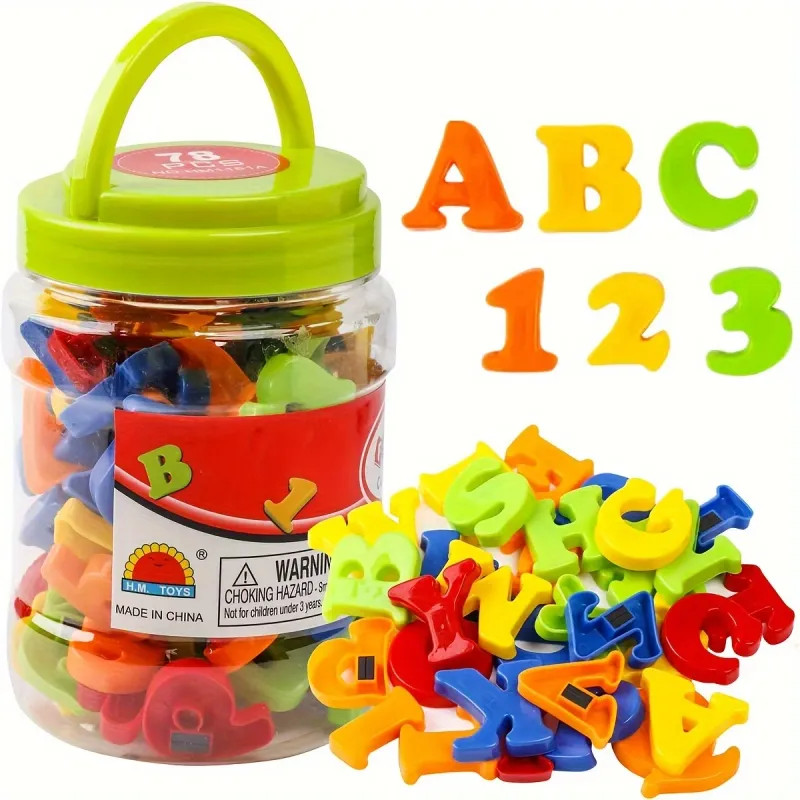 Magnetic Letters & Numbers ABC 123 Toy Set 1