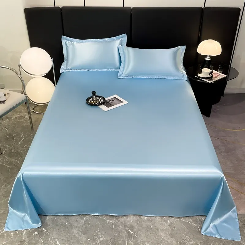 Ice Silk Summer Bed Sheets Set 1