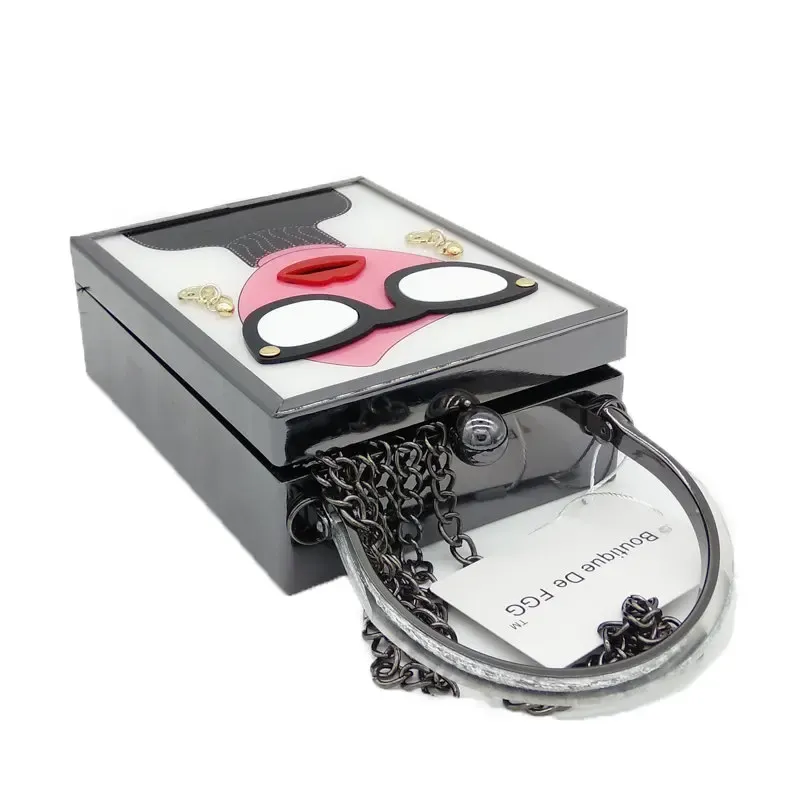 FGG Metal Chain Crossbody Clutch 4