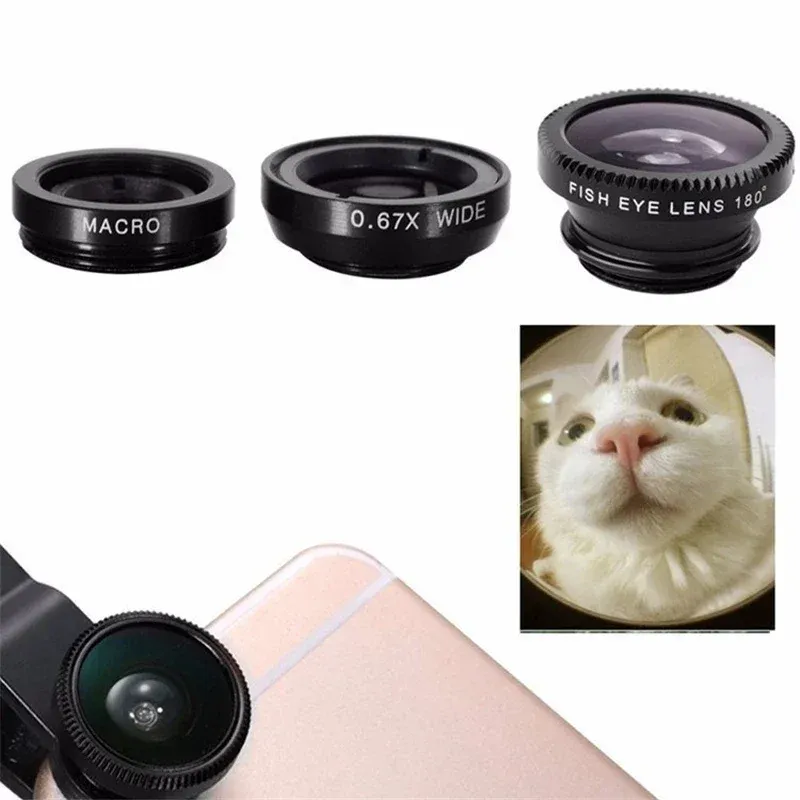 3-in-1 Fisheye Phone Lens Kit 4