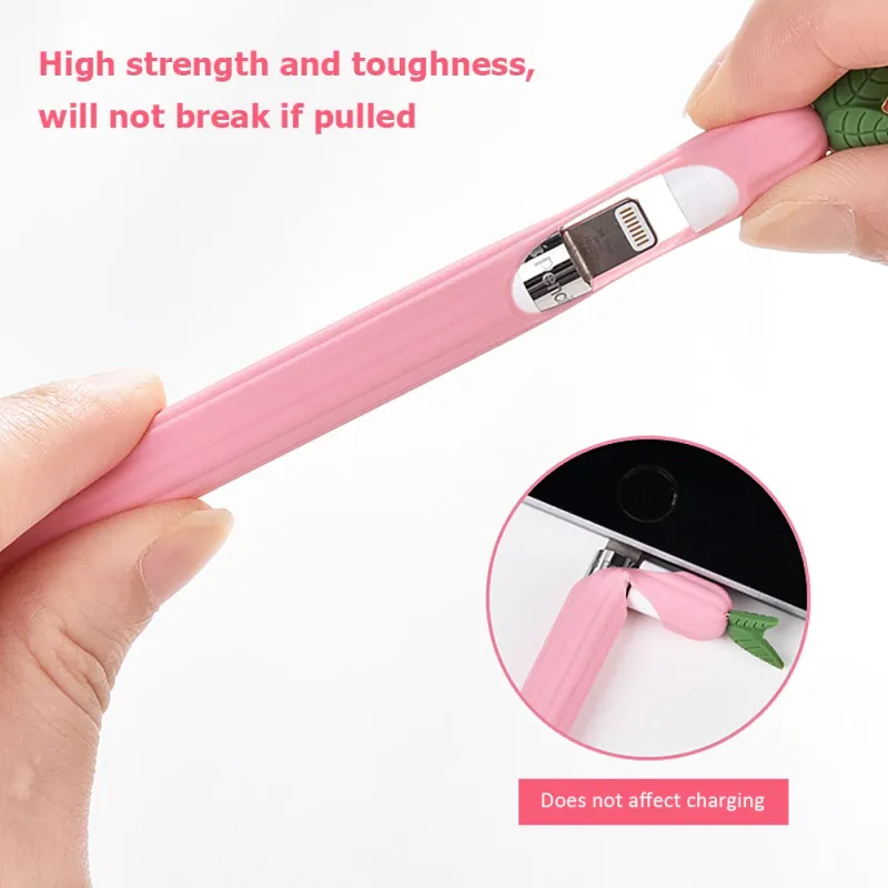 Vegetable Silicone Apple Pencil Case 4