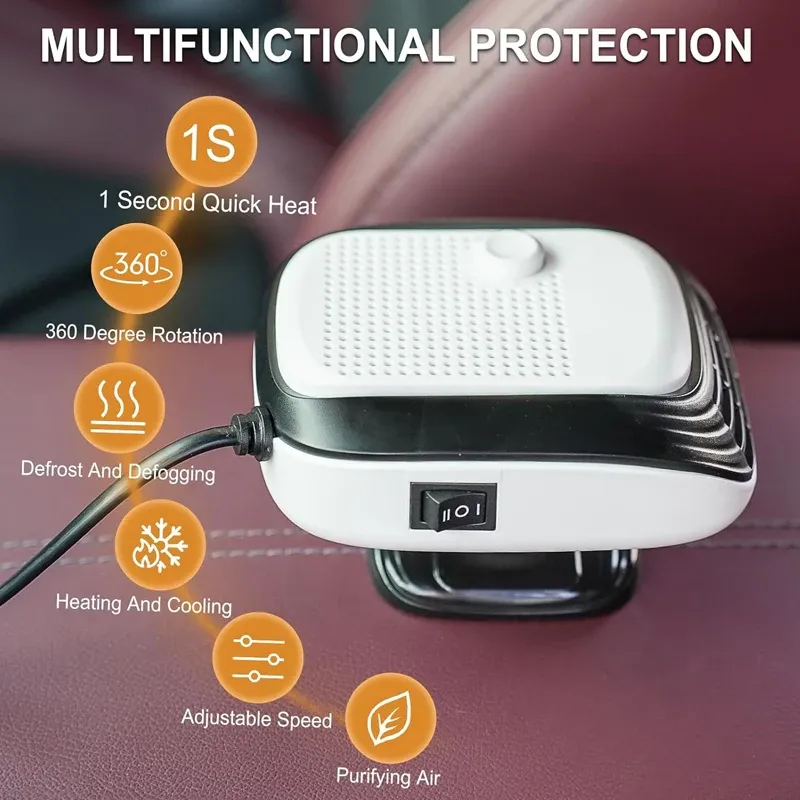 12V/24V 150W Portable Car Heater Fan 5