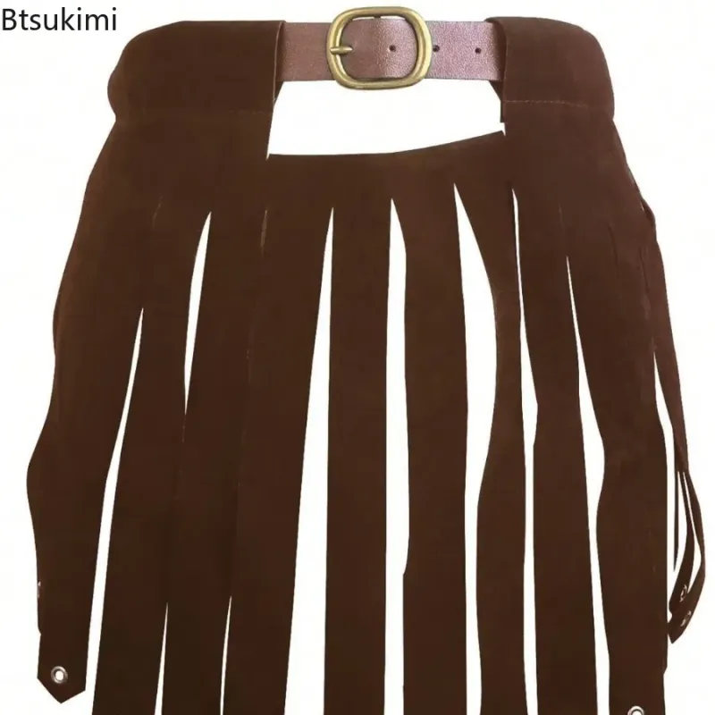 Roman Gladiator PU Leather Battle Belt Skirt 4