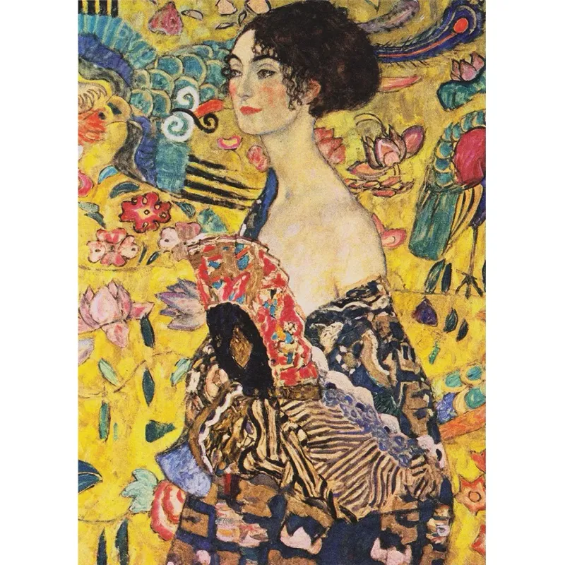 Klimt Lady With Fan 1000pc Puzzle 4