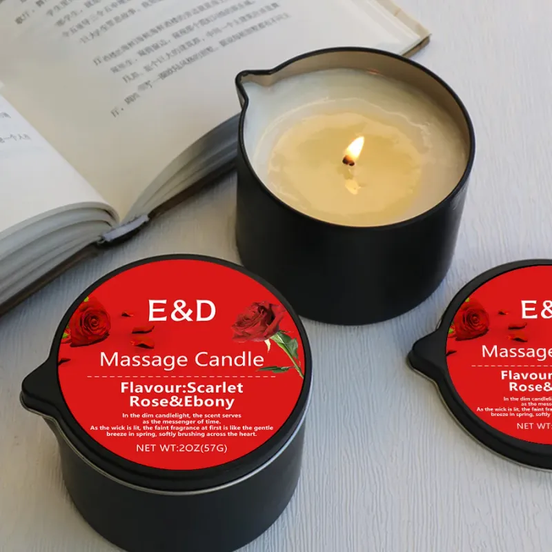 Luxury Aromatherapy Massage Oil Candle 1