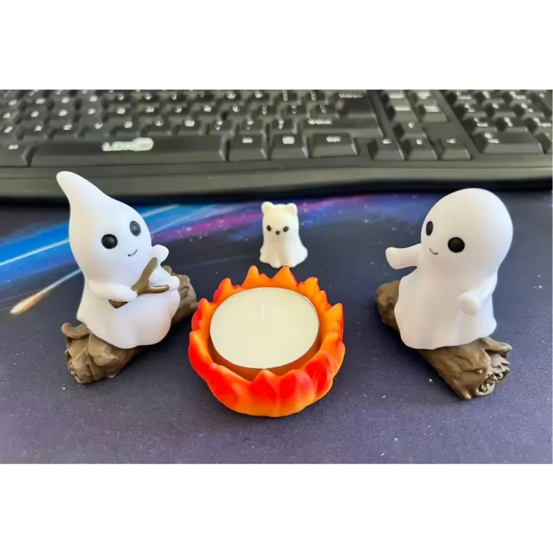 Halloween Ghost Campfire Decor Set 6