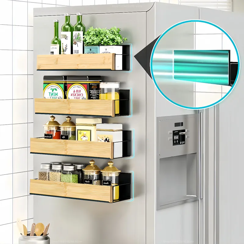 Magnetic Spice Rack for Fridge 1