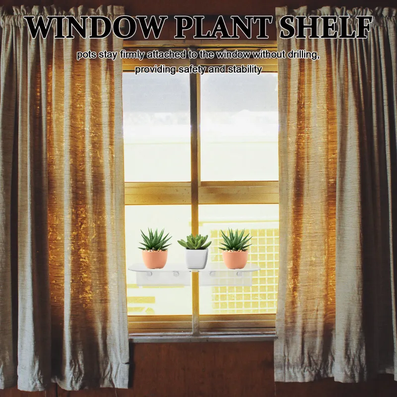 Acrylic Window Plant Shelf 2