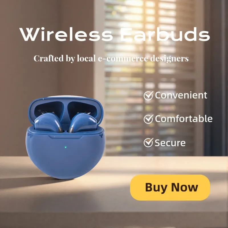 TWS Wireless Half In-Ear Bluetooth Earbuds 2