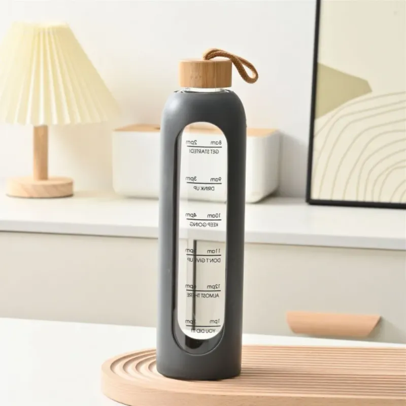 32oz Time-Marked Glass Water Bottle 3