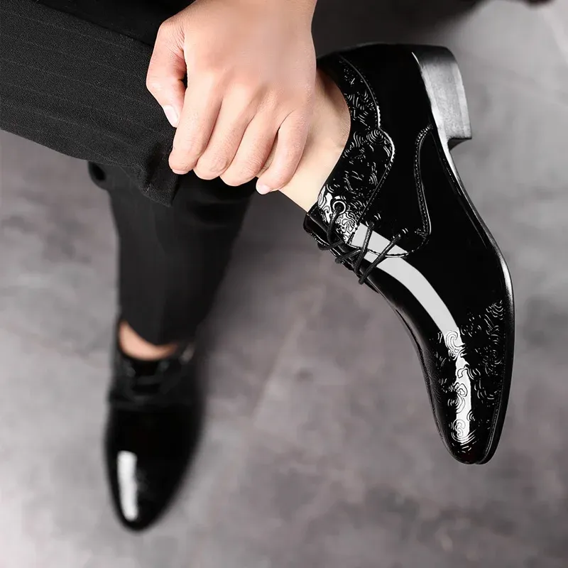 Black Patent Leather Oxford Dress Shoes 5
