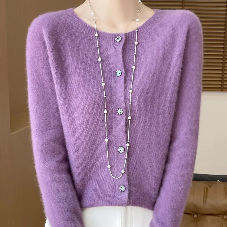 Women's Merino Wool Knitted Cardigan 2