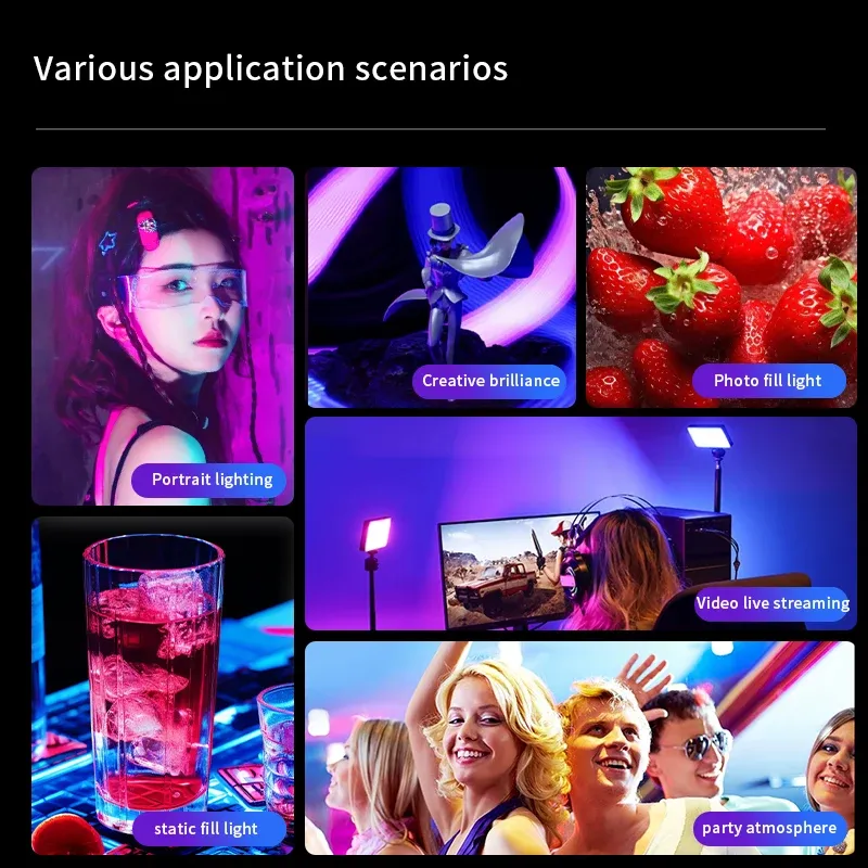 RGB Portable LED Video Light Panel 5