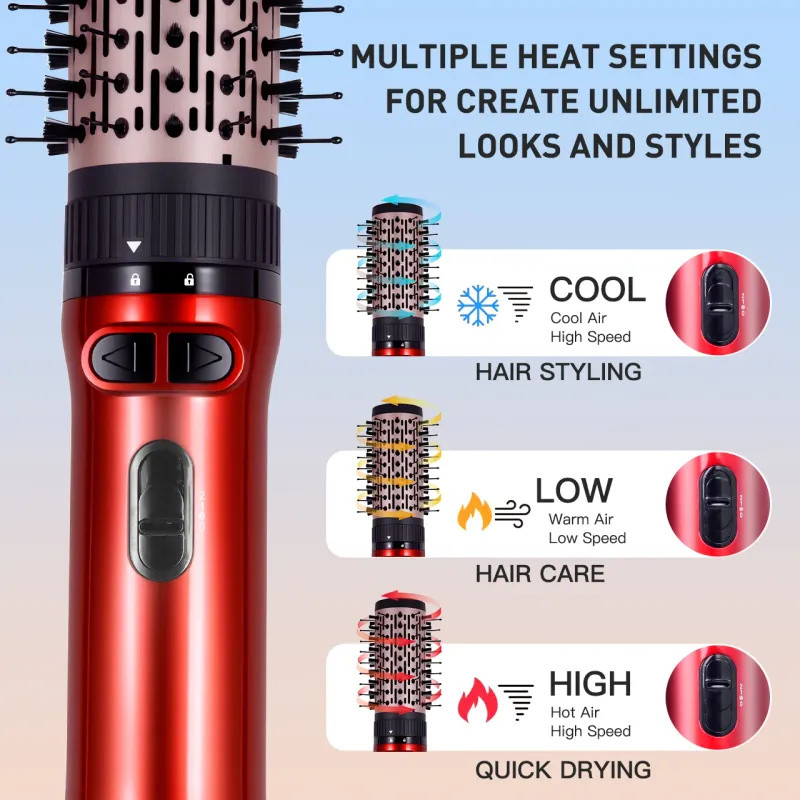 3-Head Hot Air Brush Hair Styler 3