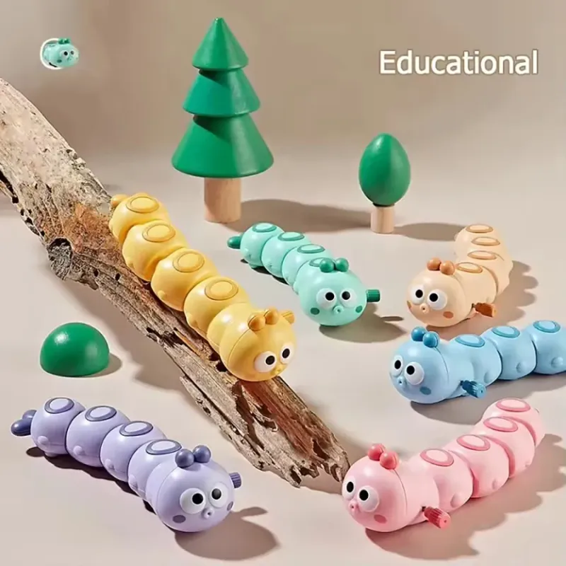 Cute Chained Caterpillar Wind-Up Crawling Toy 1