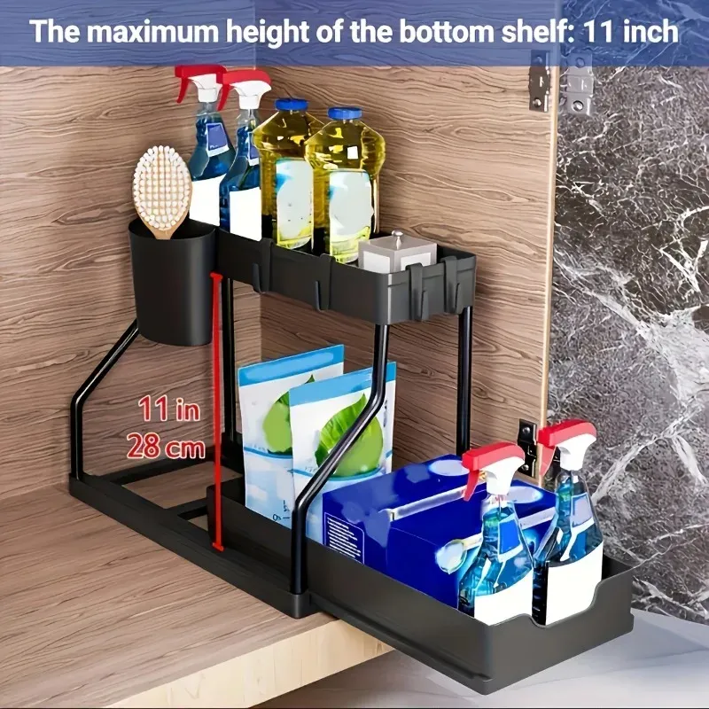 2-Tier Pull-Out Under Sink Organizer 5