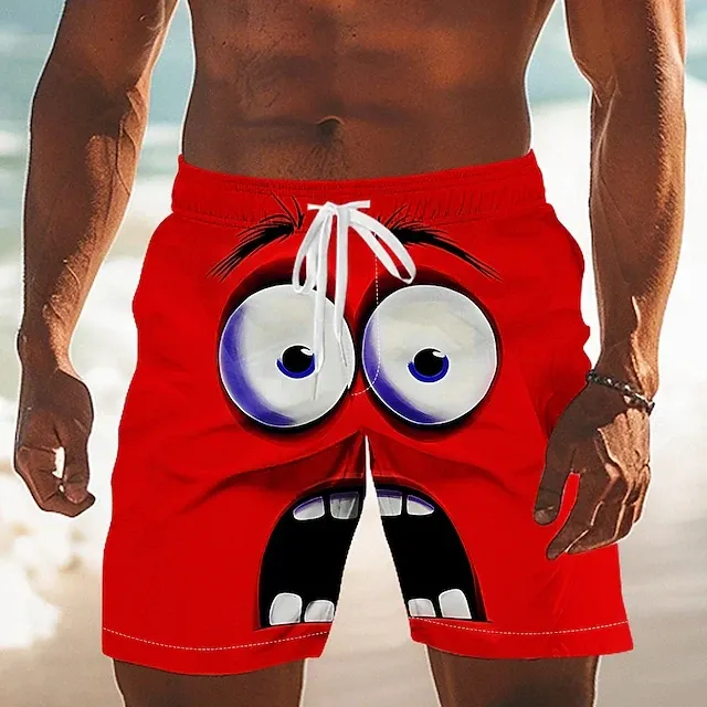 Funny Face 3D Printed Board Shorts 6