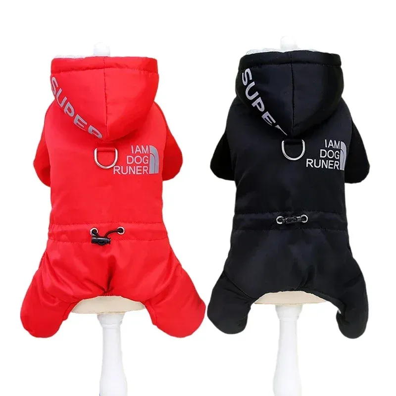 Winter Waterproof Dog Coat with Hoodie 4