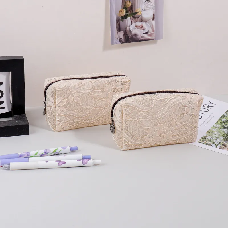 Floral Lace Pencil Case 1