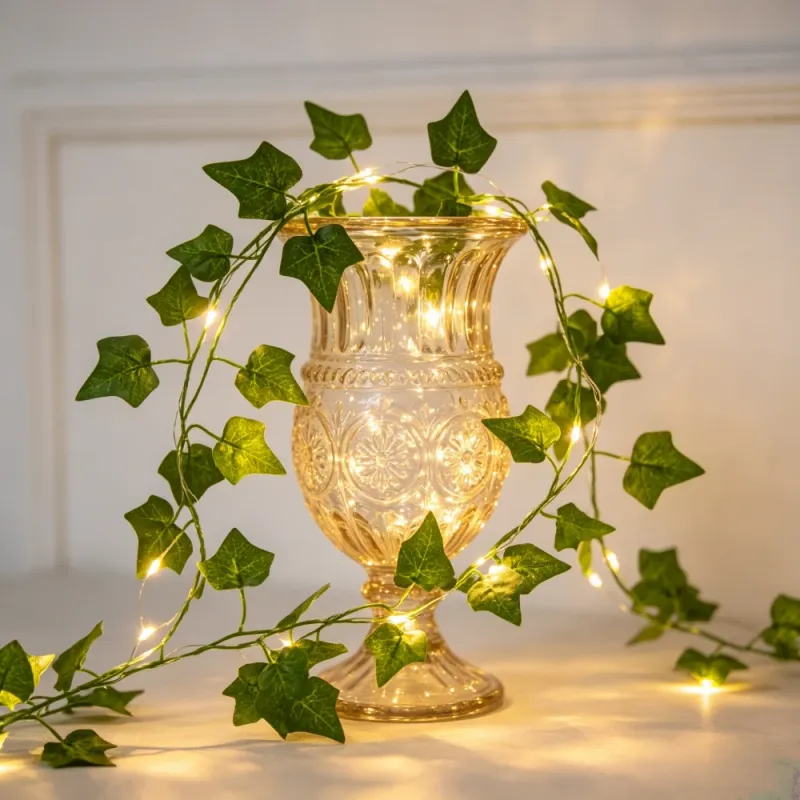 Solar Ivy Leaf Vine String Lights 2