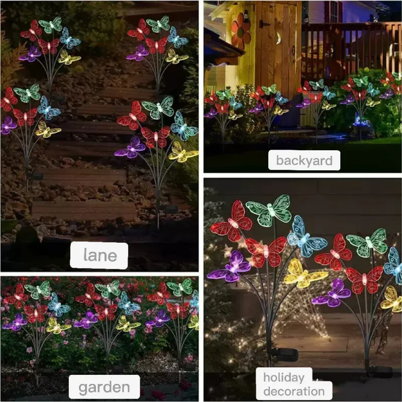 Solar Butterfly Stake Lights 6