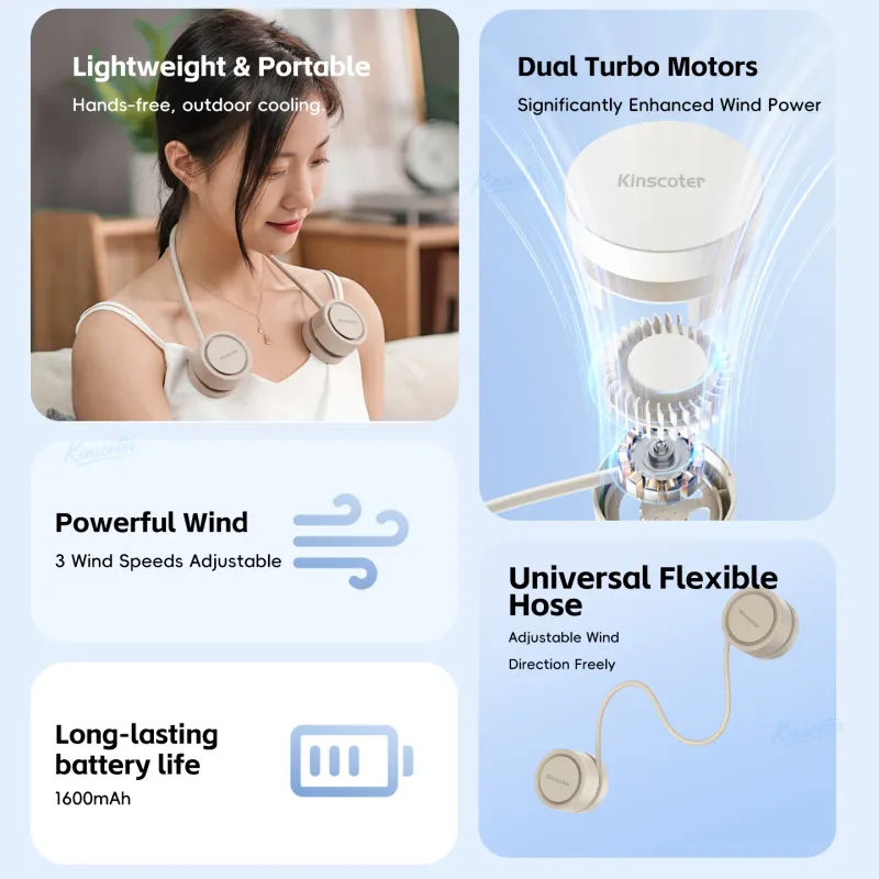 Portable Foldable Neck Fan 2