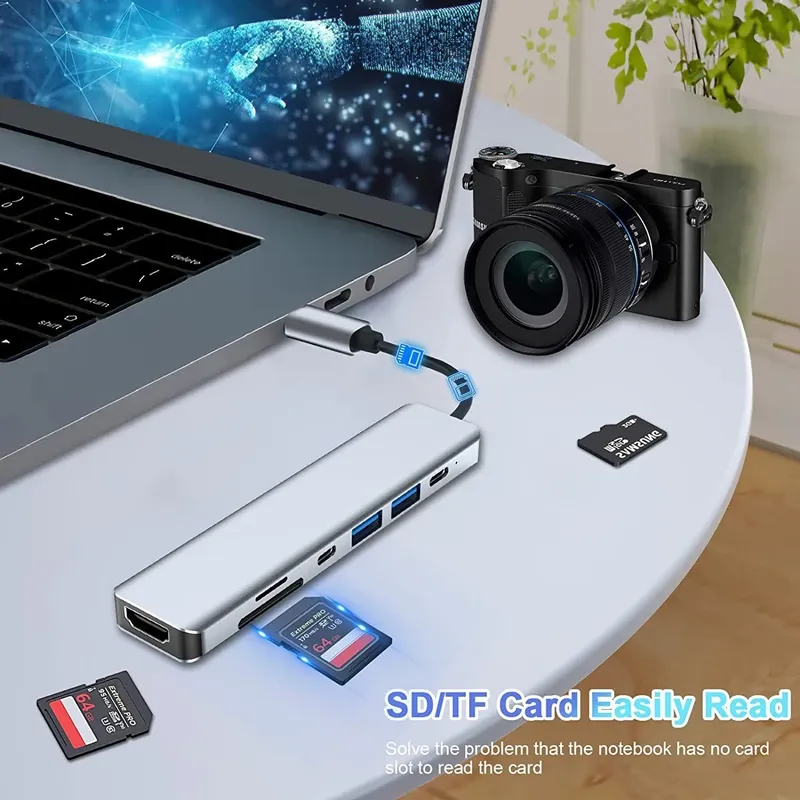 4K USB C Hub with HDMI & Card Reader 3
