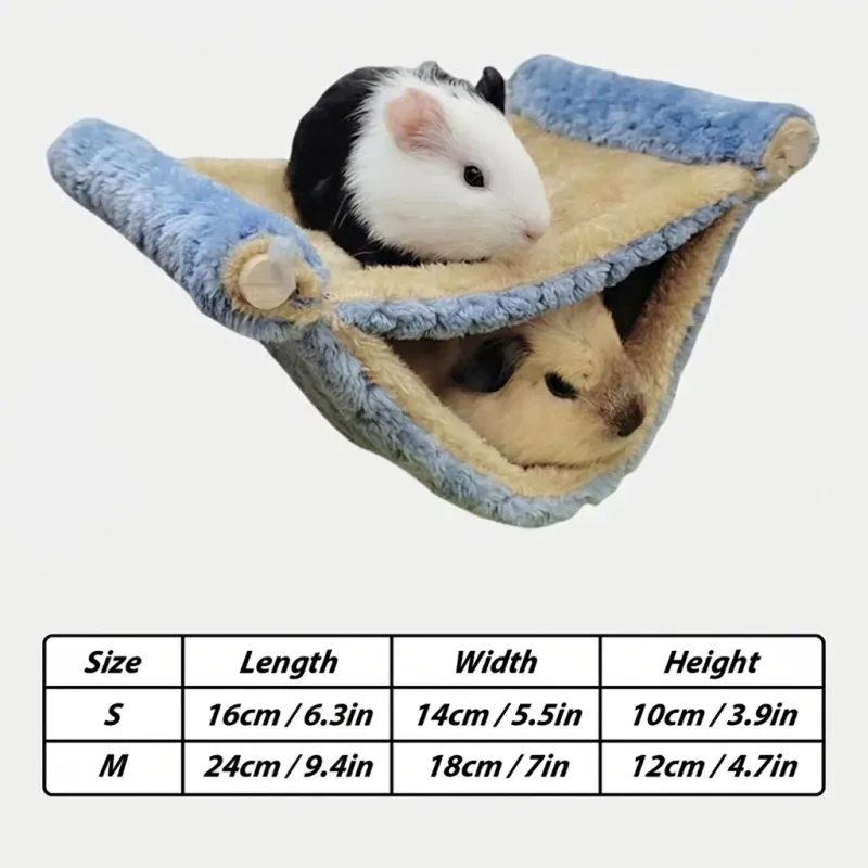 Plush Double Thick Hamster Hammock Bed 2