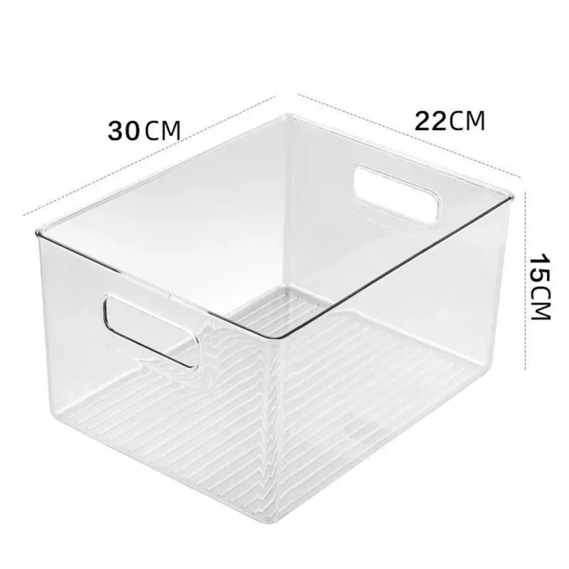 Acrylic Clear Storage Box with Handles 2