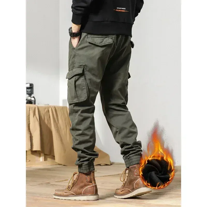Winter Fleece-Lined Cargo Joggers 3