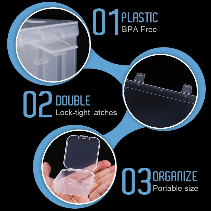 30Pcs Clear Bead Storage Box 3